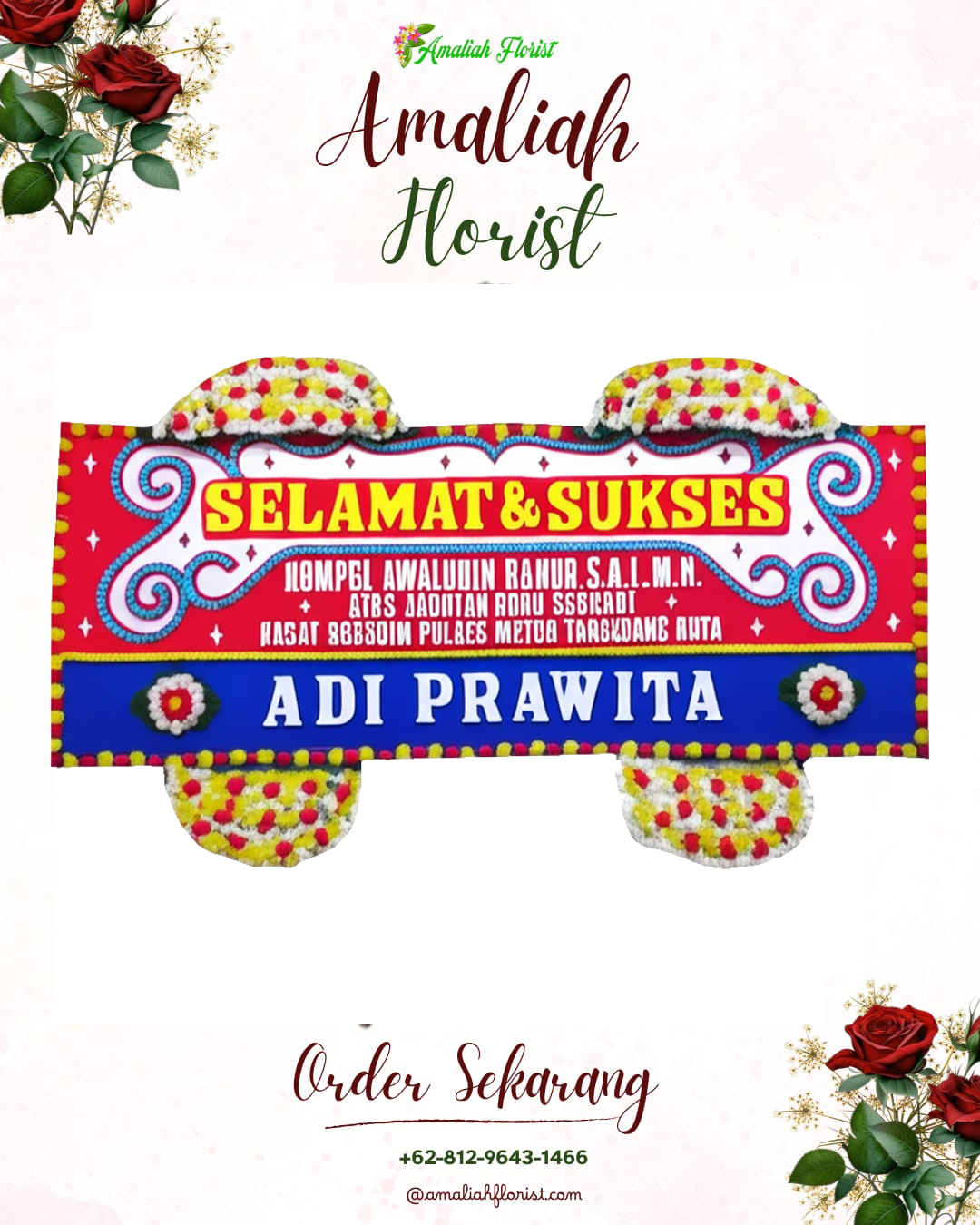 Papan Bunga Ucapan Selamat Sutojayan